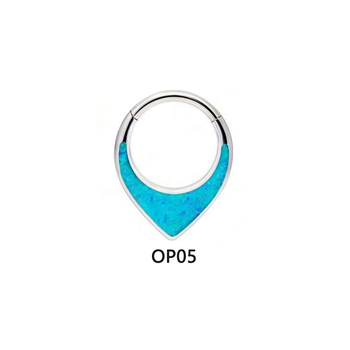 Tear-Shaped 316L Stainless Steel Nose Ring